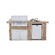 Lion Premium Grill Islands Sensational Q with Stucco Propane | 90105LP