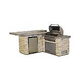 Bull Outdoor Products Jr. Gourmet Q Island | Raised Bar | Stucco | 31022