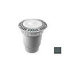 AquaStar 8" Round Low Profile Suction Outlet Cover with Vented Riser Ring with Double Deep Sump Bucket with 6" Spigot (VGB Series) Dark Gray | LP8AVWR105E