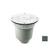 AquaStar 10" Round Debris Catcher Suction Outlet Cover with Double Deep Sump Bucket with 4" Socket (VGB Series) | Dark Gray | 10LT105D