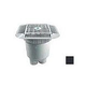 AquaStar 14" Square Grate with 2 Port Double Deep Sump Bucket (VGB Series) | Black | 914102B