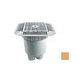 AquaStar 14" Square Grate with 2 Port Double Deep Sump Bucket (VGB Series) | Tan | 914108B