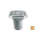 AquaStar 14" Square Grate with Double Deep Sump Bucket with 6" Socket (VGB Series) | Tan | 914108F