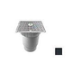AquaStar 12" Square Wave Suction Outlet Cover with Vented Riser Ring with Double Deep Sump Bucket with 6" Spigot (VGB Series) Black | WAV12WR102E