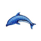 Artistry In Mosaics Dolphin Left Mosaic | Medium - 24"?? x 40"?? | DOLBLULM