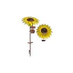 Desert Steel Sunflower Garden Torch 409-003
