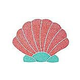 AquaStar Swim Designs Shell Stencil Only | White | F1011-01