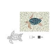 AquaStar Swim Designs Turtle Medium Stencil Only | Gray | F1023-05