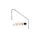 Saftron Deck To Pool Mounted 2-Bend Handrail | .25" Thickness 1.90" OD | 60"W x 32"H | Black | DTP-260-BK