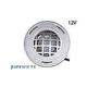 J&J Electronics PureWhite LED Underwater Fountain Luminaire | Guard Only No Base | 12V 10' Cord | LFF-S1L-12-WG-NB-10