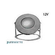 J&J Electronics PureWhite LED Underwater Fountain Luminaire | Base Only No Guard | 12V 30' Cord | LFF-F1W-12-NG-WB-30 JJ14404