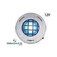 J&J Electronics ColorSplash LED Underwater Fountain Luminaire | With Guard No Base | 12V 30' Cord | LFF-F1C-12-WG-NB-30
