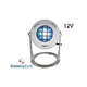 J&J Electronics ColorSplash LED Underwater Fountain Luminaire | Base And Guard | 12V 50' Cord | LFF-S1C-12-WG-WB-50