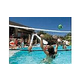 Interfab Volleyball Set | In-Deck Mount | Light Gray Coat Support Legs | WS-V BALL-G-C9