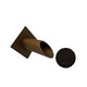 Black Oak Foundry 1.5" Deco Wall Scupper with Diamond Backplate | Oil Rubbed Bronze Finish | S911-ORB