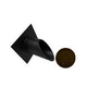 Black Oak Foundry 2.5" Deco Wall Scupper with Diamond Backplate | Antique Brass / Bronze Finish | S913-AB