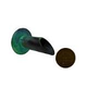 Black Oak Foundry 1.5" Deco Wall Scupper with Round Backplate | Antique Brass / Bronze | S901-AB