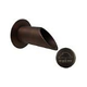 Black Oak Foundry 2.5" Deco Wall Scupper with Round Backplate | Brushed Nickel Finish | S903-BN