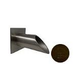 Black Oak Foundry 2" Deco Wall Scupper with Square Backplate | Antique Brass / Bronze Finish | S922-AB