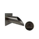 Black Oak Foundry 2" Deco Wall Scupper with Square Backplate | Brushed Nickel Finish | S922-BN
