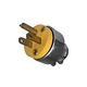 Allied Innovations NEMA Plug 125V 15A 3-WIRE 2 Pole with Cord Clamp | 2867 YELLOW