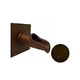 Black Oak Foundry Roman Scupper with Square Backplate | Antique Brass / Bronze Finish | S55-AB