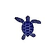 Artistry In Mosaics Loggerhead Turtle Mini Blue Mosaic | C -  4" | TLMBLUCB