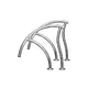 SR Smith Designer Series Grab Rail Pair | 1.90" x .065" Thickness 304 Stainless Steel | DR-G3D065