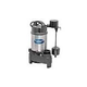Superior Pump Stainless Steel & Cast Iron Submersible Sump Pump | Side Discharge | 4500 GPH 1/2 HP 25-Foot Cord | 92589