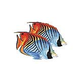 Porcelain Mosaic Reef Fish | Double Threadfin Butterfly | PORC-TF25D-9