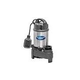Superior Pump Stainless Steel & Cast Iron Submersible Sump Pump | Side Discharge | 4500 GPH 1/2 HP 25-Foot Cord | 92588