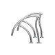 Inter-Fab Designer Series Deck Top Mounted Grab Rail Flanged Pair | 1.90" x .065" Thickness Powder Coated Copper Vein | DR-G3D065-FL-4