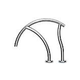 SR Smith Designer Series Deck Top Mounted Economy Grab Rail Flanged Single | 1.90" x .065" Thickness 304 Stainless Steel | DR-G3DE065-FL-SINGLE