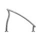 SR Smith Designer Series Deck Top Mounted Step Side Rail Flanged Pair | 1.90" x .065" Thickness 304 Stainless Steel | DR-D2D3.0065-FL