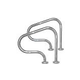 Inter-Fab Deck Top Mounted G3DE Figure 4 Economy Grab Rail Flanged Pair | 1.90"? x .049"? Thickness Powder Coated Copper Vein | G3DE049-FL-4