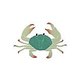 Artistry In Mosaics Crab Green Mosaic | 5" x 8" | CRAGREB