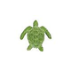 Artistry In Mosaics Loggerhead Turtle Mosaic | Green - 6" x 6" | TLOGREB