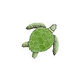 Artistry In Mosaics Loggerhead Turtle Green Mosaic | Medium - 15" x 15" | TLOGREM