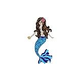 Artistry In Mosaics Polynesian Mermaid Mosaic | Brunette - 46" x 23" | MPOBRUOL