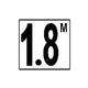 Custom Mosaics 5" Depth Marker | 1.8 Metric Non-Skid | DM52-523