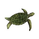 Artistry In Mosaics Sea Turtle Green Mosaic | Large - 23" x 30" | SEAGRERL