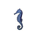Artistry In Mosaics Seahorse Blue Mosaic | Large - 19" x 8" | SEABLULL