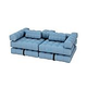 Pigro Felice Modul'Air 2-in-1 Inflatable Sofa Double Lounger Pool Float | Azur Blue | 921986-AZURBLUE