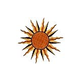Artistry In Mosaics Sun Medallion Mosaic | Brown - 48" x 46" | SMEBROL