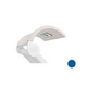 Ledge Lounger Signature Collection Chaise Shade | White Frame - Pacific Blue Fabric Stock Color | LL-SG-C-SH-W-STD-4601