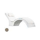Ledge Lounger Signature Collection Chaise Deep Cushion with Pillow | Standard Color Taupe | LL-SG-CD-CP-STD-4648