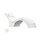 Ledge Lounger Signature Collection Chaise Deep Cushion with Pillow | Standard Color White | LL-SG-CD-CP-STD-4634