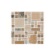 National Pool Tile Fusion Mosaic Quartz with Glass Tile | Beige | FS-BEIGE