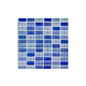 Artistry In Mosaics Crystal Iridescent - Bright Blue Blend Glass Tile | 1" x 2" | GC82348B7