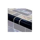 Artistry In Mosaics Twilight Series Trim Glass Tile | Black Mixed | TRIM-GT8M4896K5